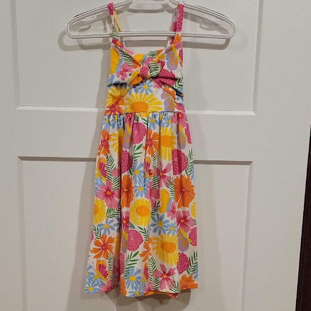 Tommy Bahama Girls Size 8 Floral Sundress in Pink, Yellow & Blue